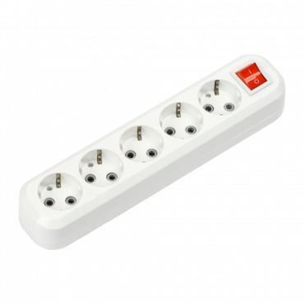 Колодка 5м УЗВ-5-GRAND с выключателем и заземлением 5250 IN HOME 4690612043098 Колодка 5м УЗВ-5-GRAND с выключателем и заземлением 5250 IN HOME 4690612043098