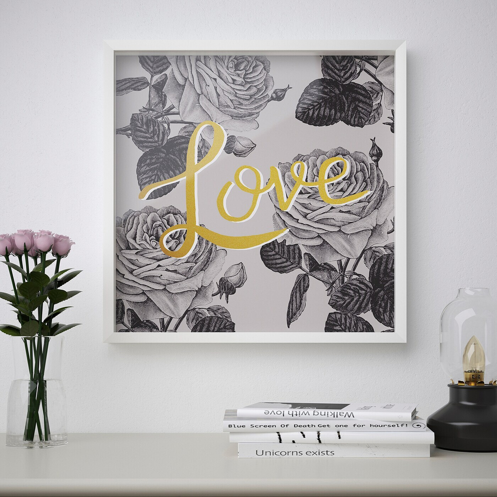 IKEA BILD  (ИКЕА БИЛД)  -  Плакат, любовь, 50x50 см
