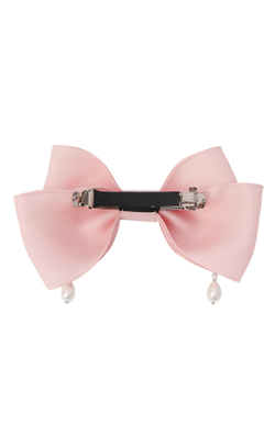 Бант "Балерина" с декором розовый