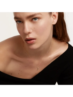 Колье Буква G серебро 925 пробы покрытое золотом