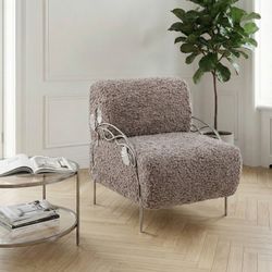 Кресло Нимфея Серый Античное серебро