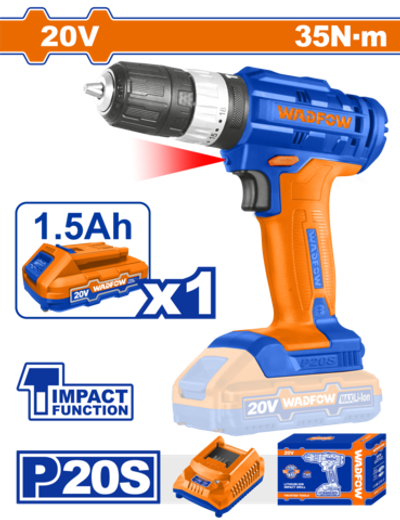 Литий-ионная аккумуляторная дрель-шуруповерт