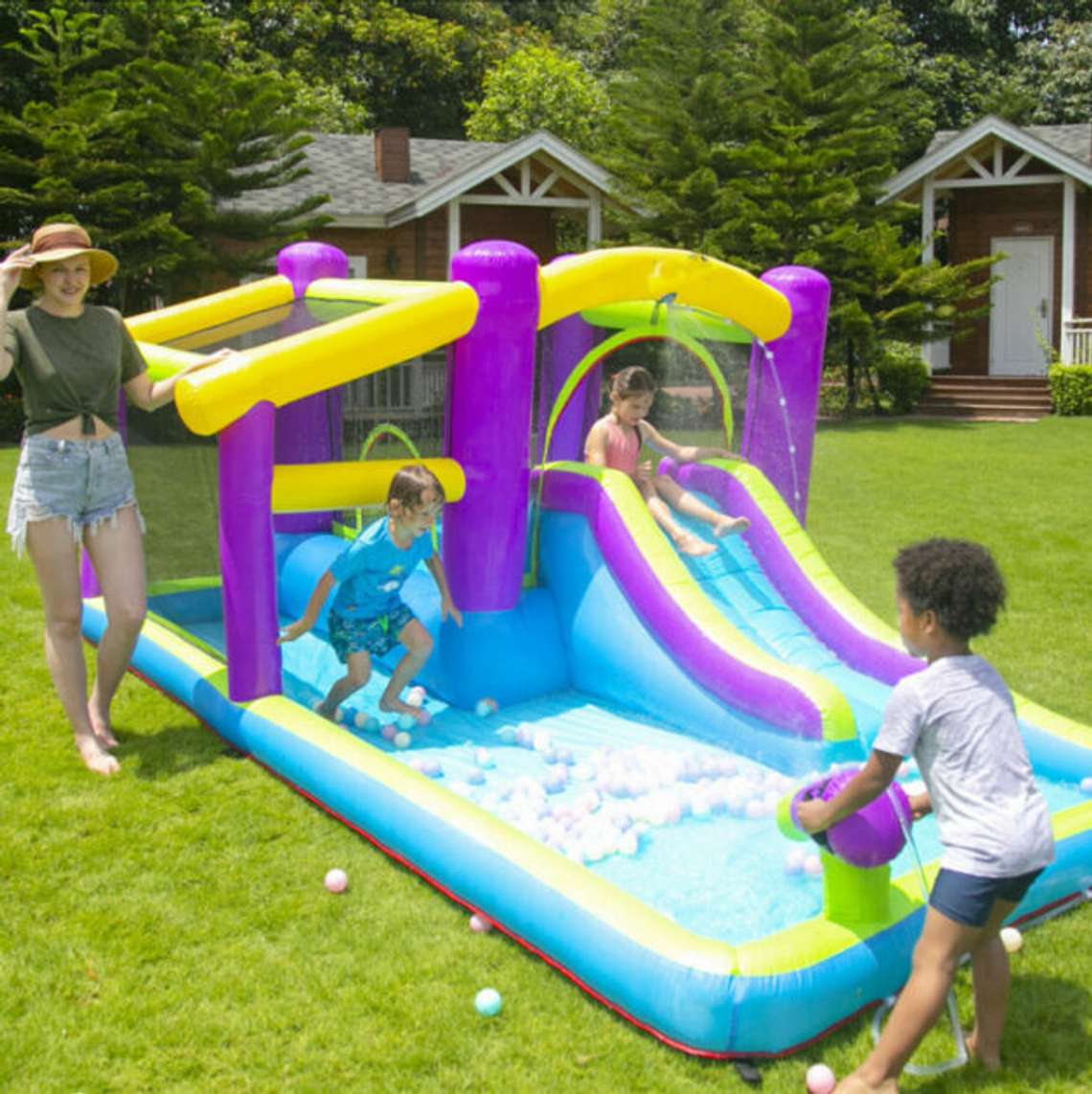 В чем польза надувного батута для детей