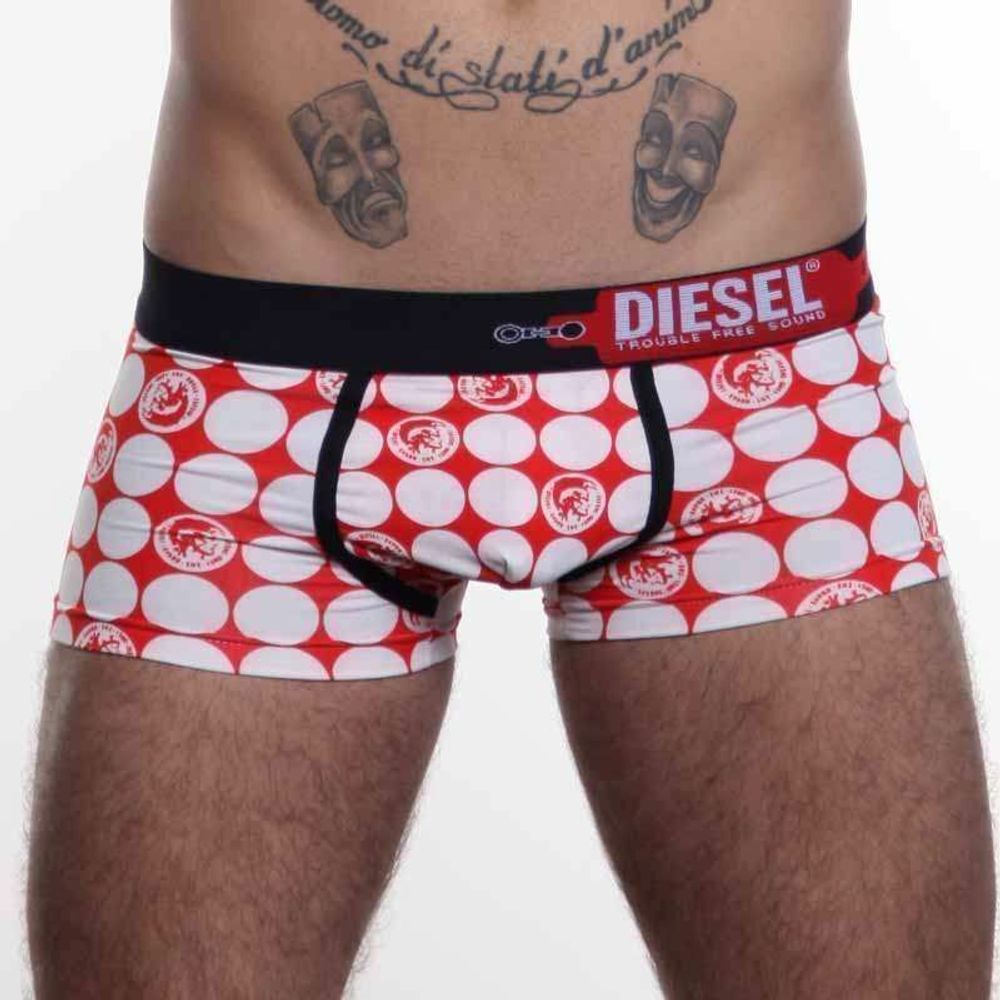 Мужские трусы хипсы красные DIESEL DIS0098