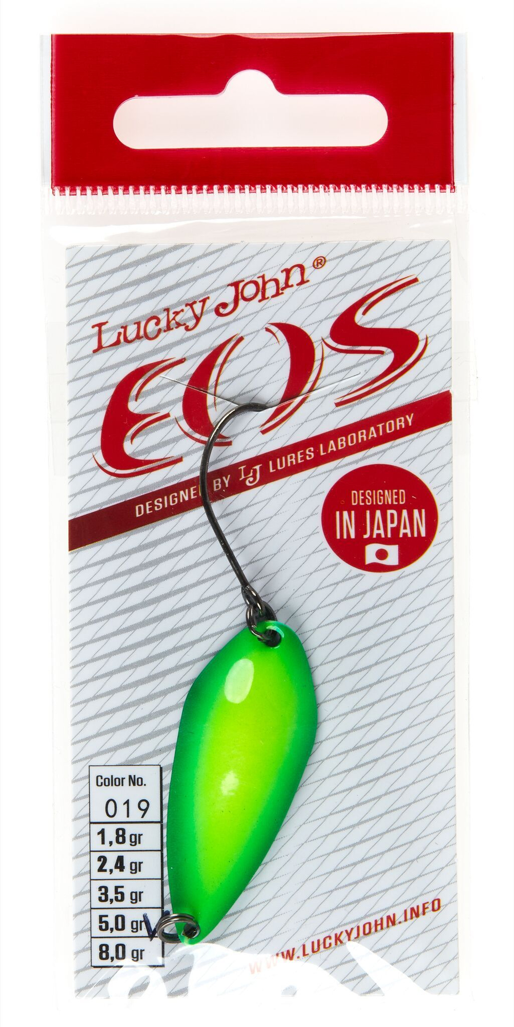 Блесна колеб. Lucky John EOS длин.39мм/05.0г 019