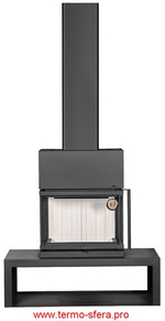 Камин МАДРИД на дровнике Гигант центральный подовый