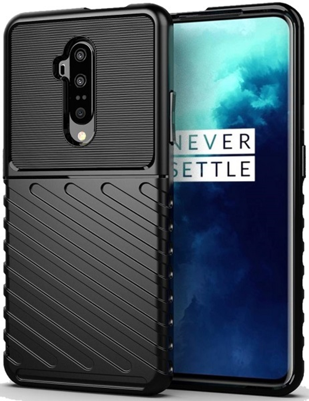 Чехол для OnePlus 7T Pro цвет Black (черный), серия Onyx от Caseport