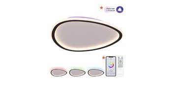 Светодиодная потолочная люстра c пультом ДУ 55W 3000-5500K CL215B241E черный ТRIO Citilux.