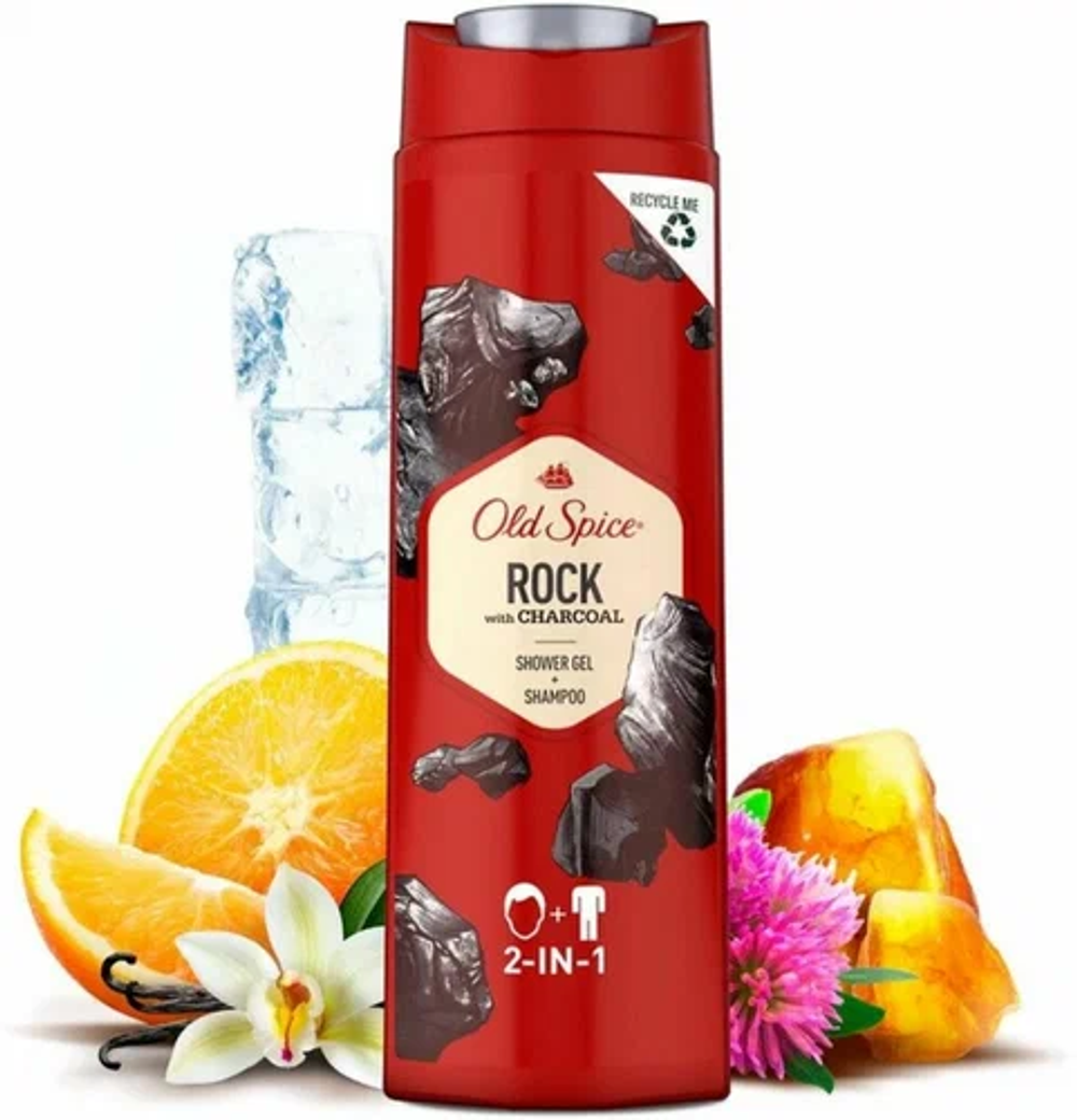 гель д/душа Old Spice 2в1 400мл Rock