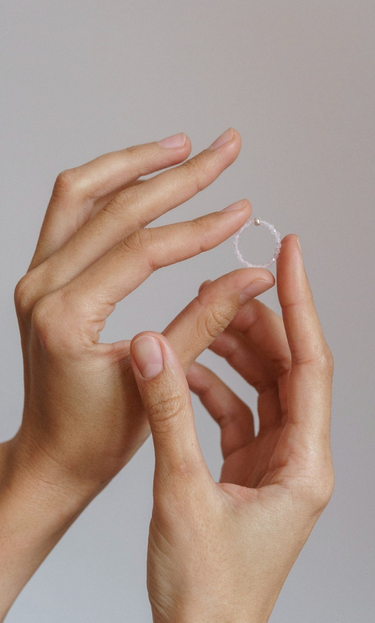 Кольцо "Memo about Love&Luck" из розового кварца