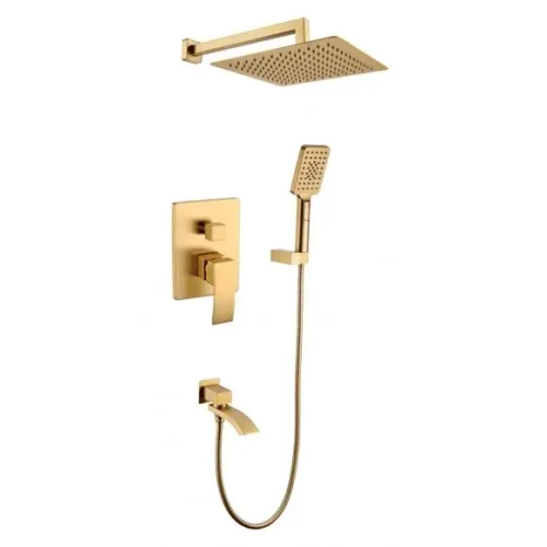 Душевая система встроенного монтажа RIMERO RM2411MG (Матовое золото)