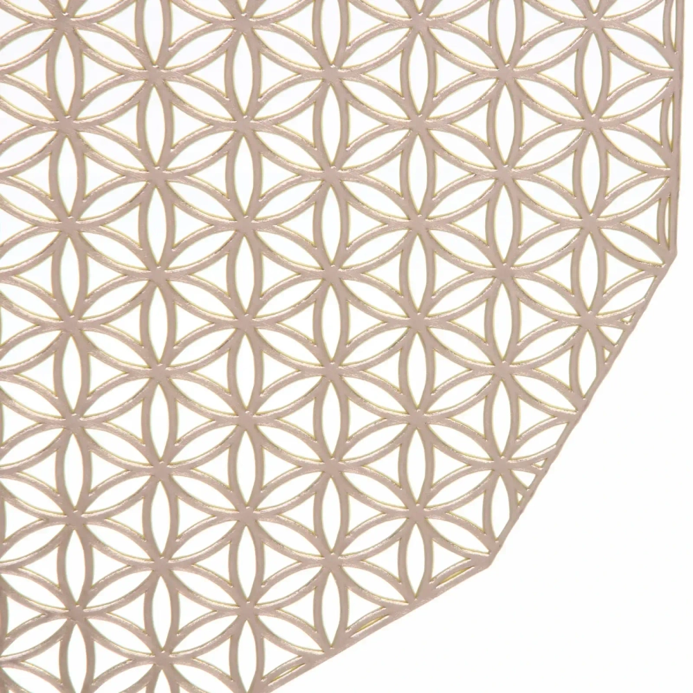 Салфетка плетеная 38см «Орнамент» золото