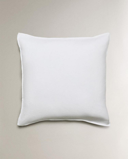 ZARA HOME ЛЬНЯНАЯ НАВОЛОЧКА, БЕЛЫЙ