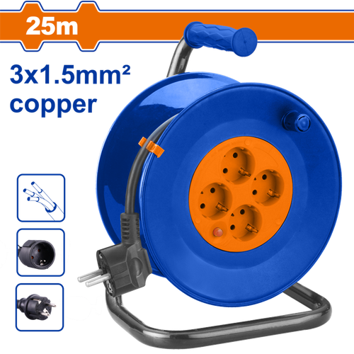 Удлинитель на катушке 25 м (2) WADFOW WEJ8380