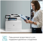 МФУ HP Color LaserJet Enterprise MFP M480f Printer/Scanner/Copier/Fax, A4, 600x600 dpi, 27(27)ppm, 2Gb, 800 Mhz, 2trays 50+250,ADF50, Duplex, USB/GigEth, Duty cycle - 55 000