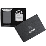 Подарочный набор Zippo (зажигалка Black Ice и вставной блок для трубок)