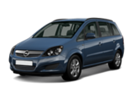 Opel  Zafira B 2005-2014 на низкие рейлинги