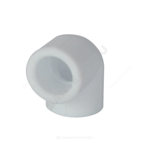 Угольник PP-R белый Дн 63х90гр внутренняя пайка VALFEX 10108063