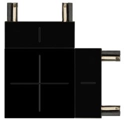 Коннектор питания ЭРА TRM-S5-CC BK для магнитного шинопровода угловой черный для системы S5 | Магнитный шинопровод и аксессуары