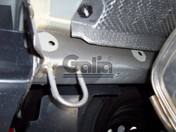 Фаркоп оцинкованный Galia R080A для Renault Clio хетчбек 2005-2012, 2012-(паспорт и сертификат в комплекте)(без электрики)