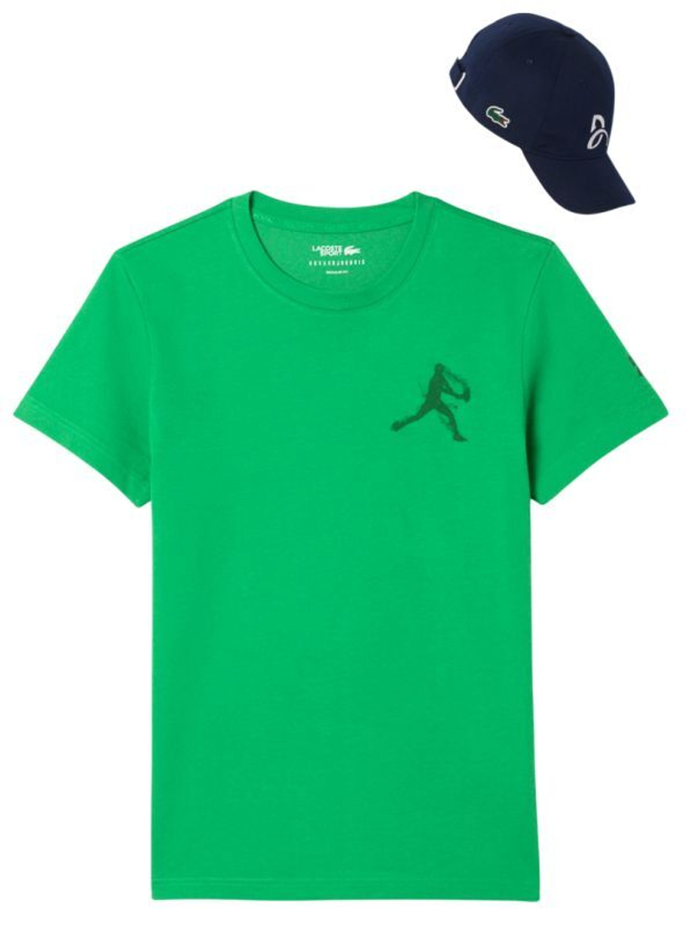 Мужская теннисная футболка Lacoste Tennis x Novak Djokovic Pack - зеленый