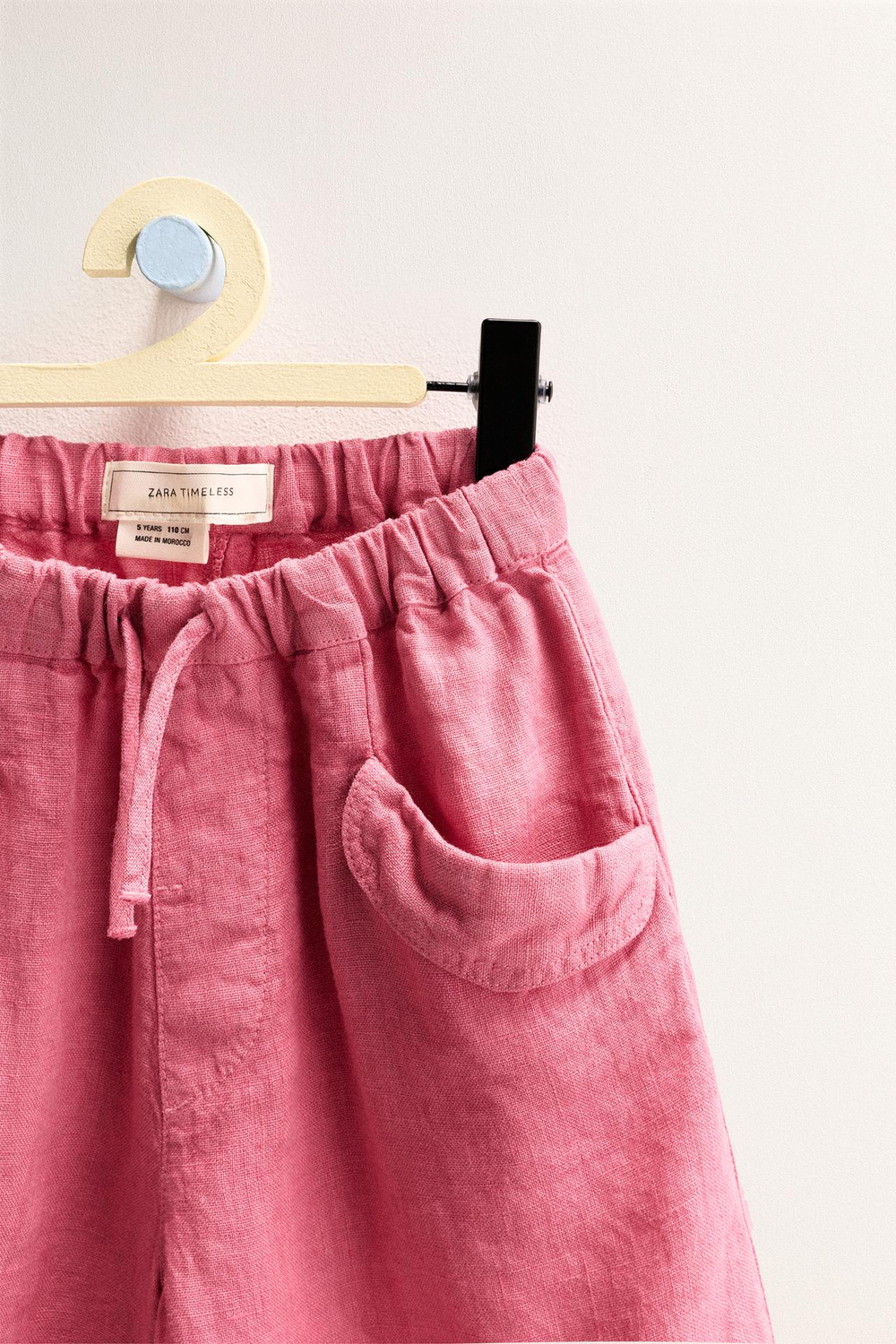 ZARA TIMELESS - ЛЬНЯНЫЕ БЕРМУДЫ, РОЗОВЫЙ