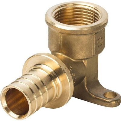 STOUT Угольник настенный с креплением 25x3/4" аксиальный для труб из сшитого полиэтилена