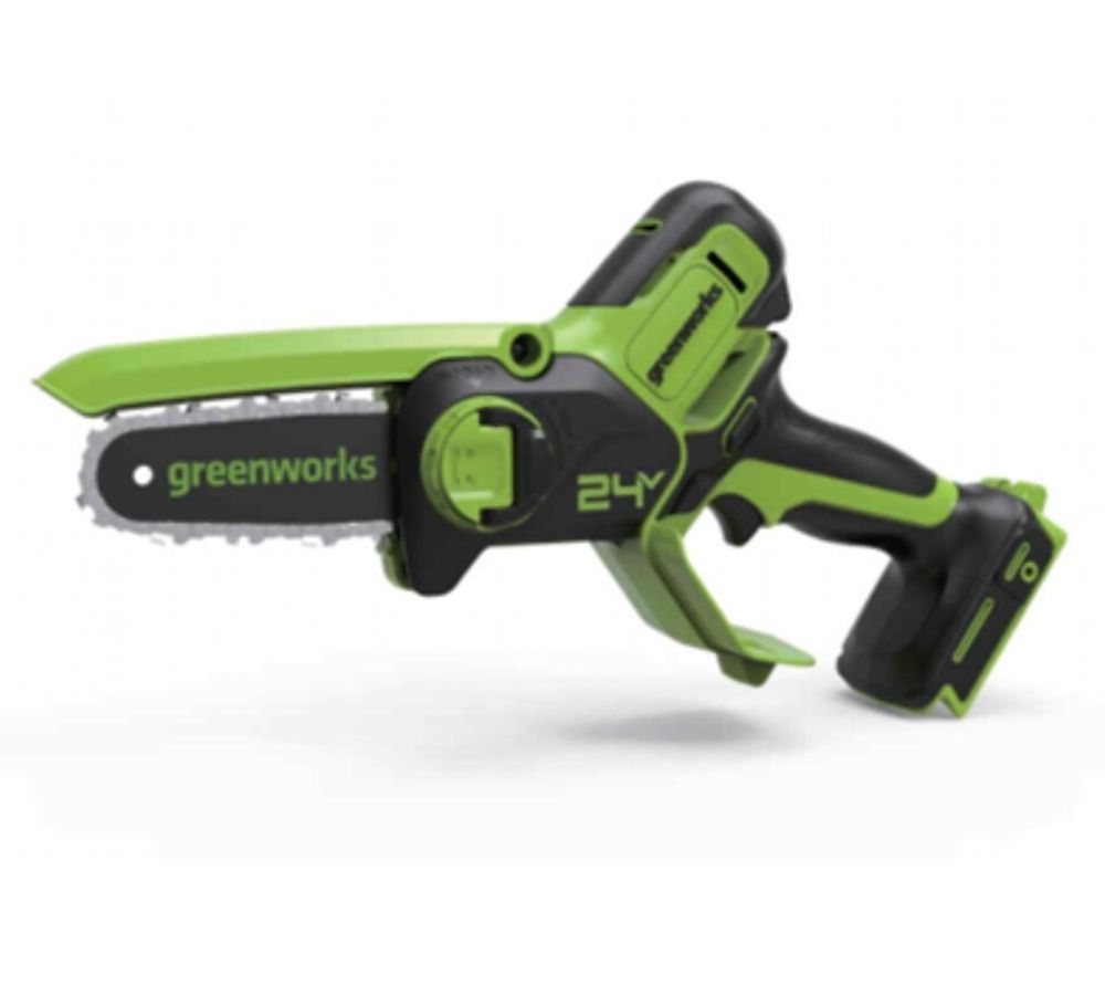 Цепная мини пила аккумуляторная Greenworks G24MCS10 Арт. 2008207, 24V, 10см, без АКБ и ЗУ