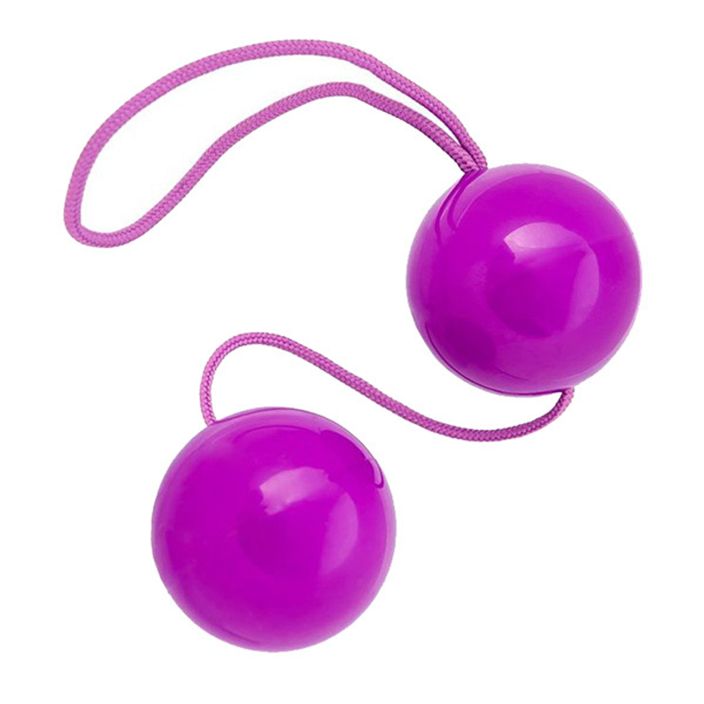 Фиолетовые вагинальные шарики ToyFa Basic Bi Balls 885006-4