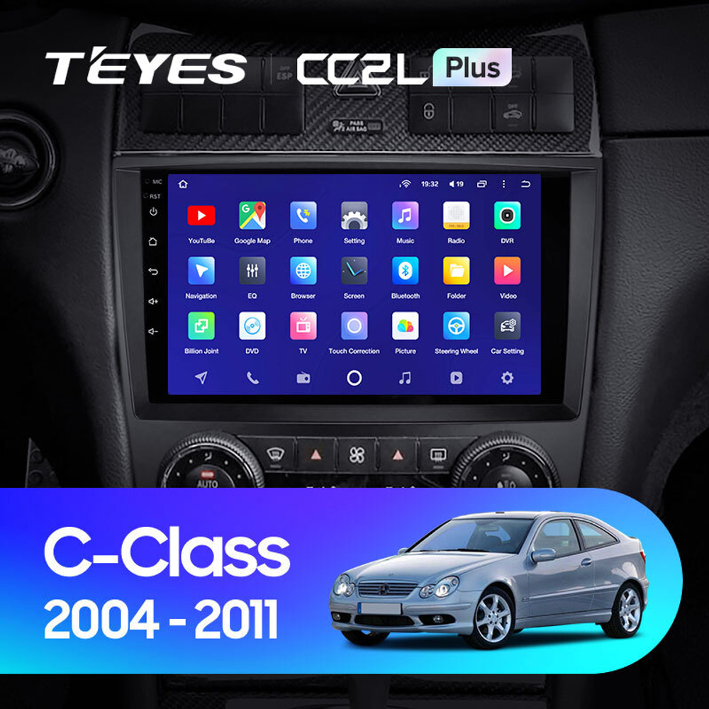Teyes CC2L Plus 9"для Mercedes Benz C-Class W203 CL203 C209 A209 2004-2011