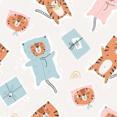 Веселые тигрята