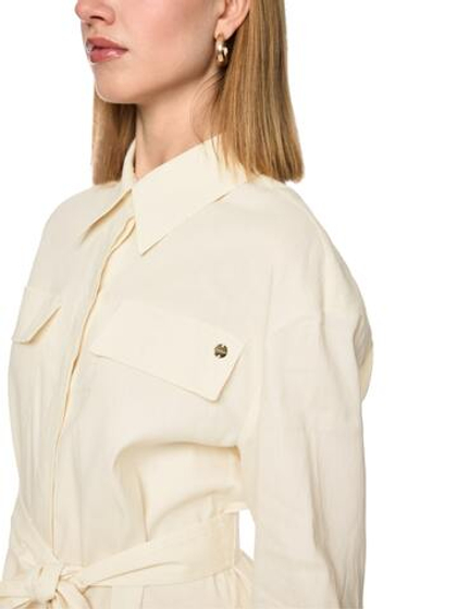 Marc Cain Рубашка из льна с поясом