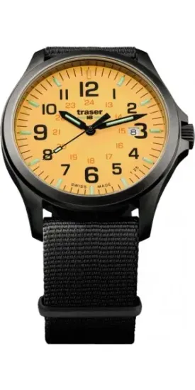 Швейцарские тактические часы Traser P67 OFFICER PRO GUNMETAL Orange 107433