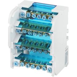 Шины на DIN-рейку ЭРА NO-224-15 в корпусе кросс-модуль ШНК 4х7 3L+PEN