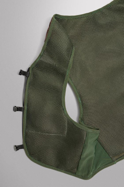 ZARA СПОРТИВНЫЙ ЖИЛЕТ ИЗ ВЫСОКОТЕХНОЛОГИЧНОЙ ТКАНИ, БОРДОВО-КРАСНЫЙ