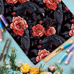 Ткань премиум Оксфорд 600D живописные розы