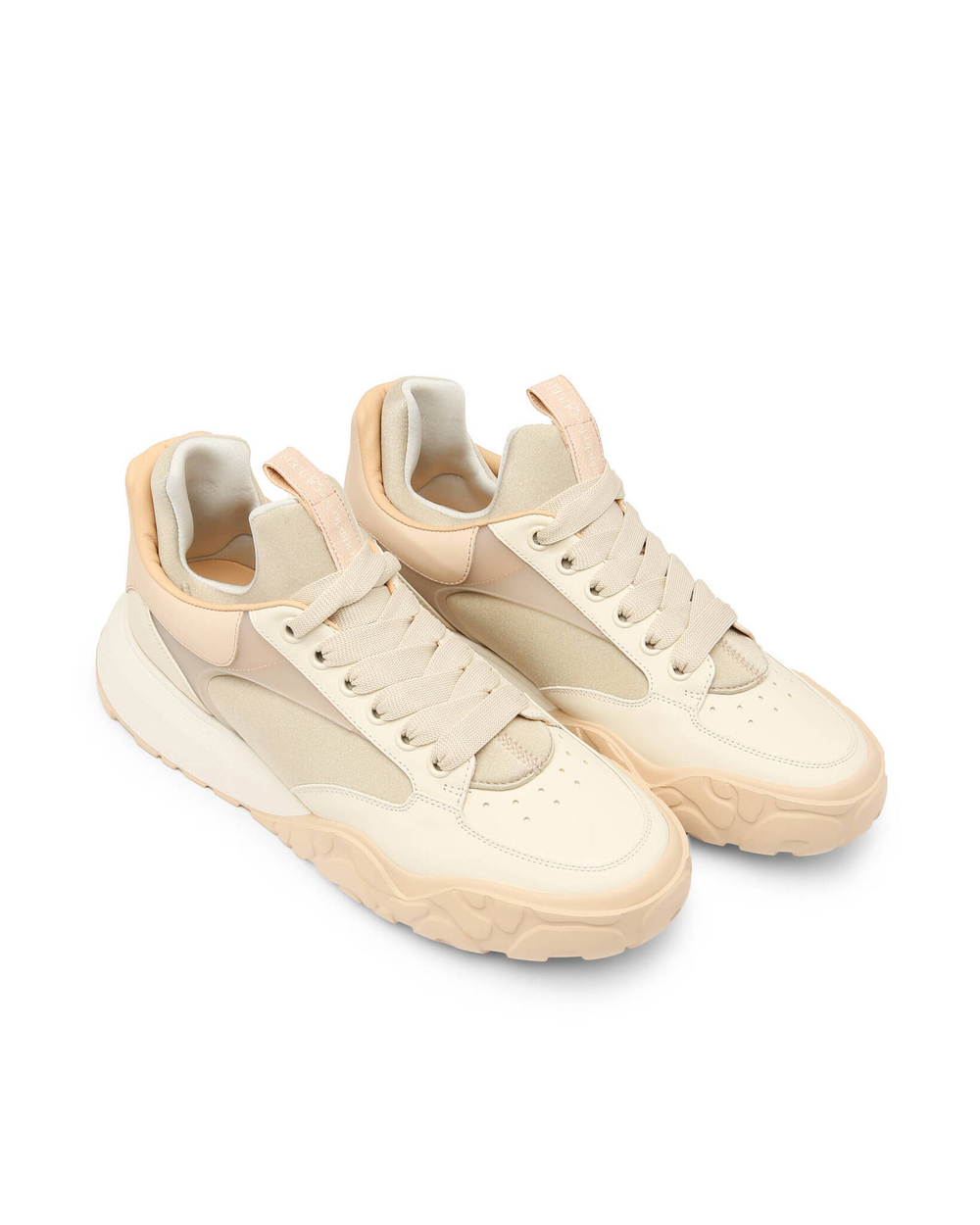 кожаные кроссовки Alexander McQueen - бежевый(727366 WIAAW)