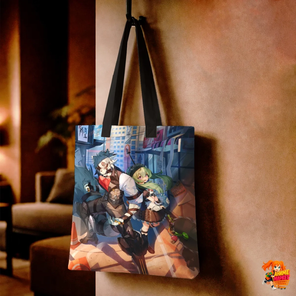 Сумка шоппер с принтом Zenless Zone Zero