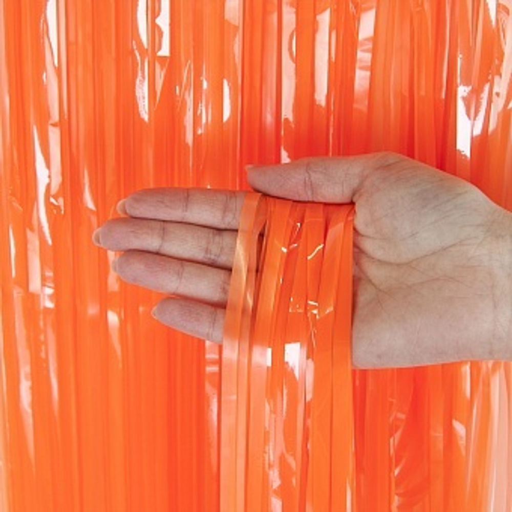 Занавес Дождик Сочный Оранжевый 100*200 см.