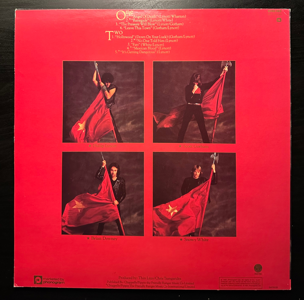 Thin Lizzy - Renegade (Скандинавия 1981г.)