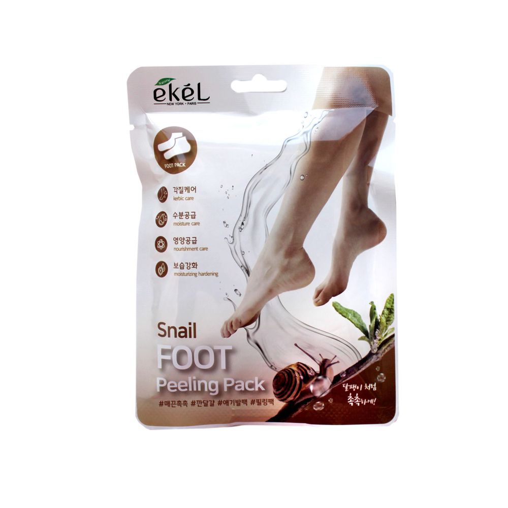 Маска-носочки-пилинг Ekel Foot Peeling Pack Snail Муцин улитки 40 г