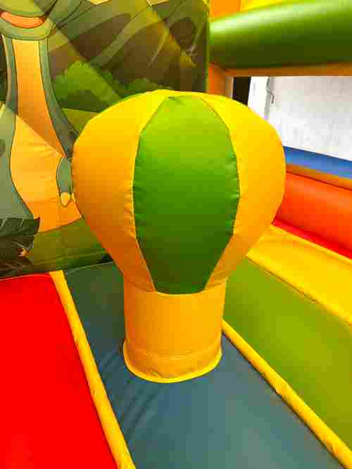 Коммерческий надувной батут с крышей "Динозаврики" 5*4*4 м