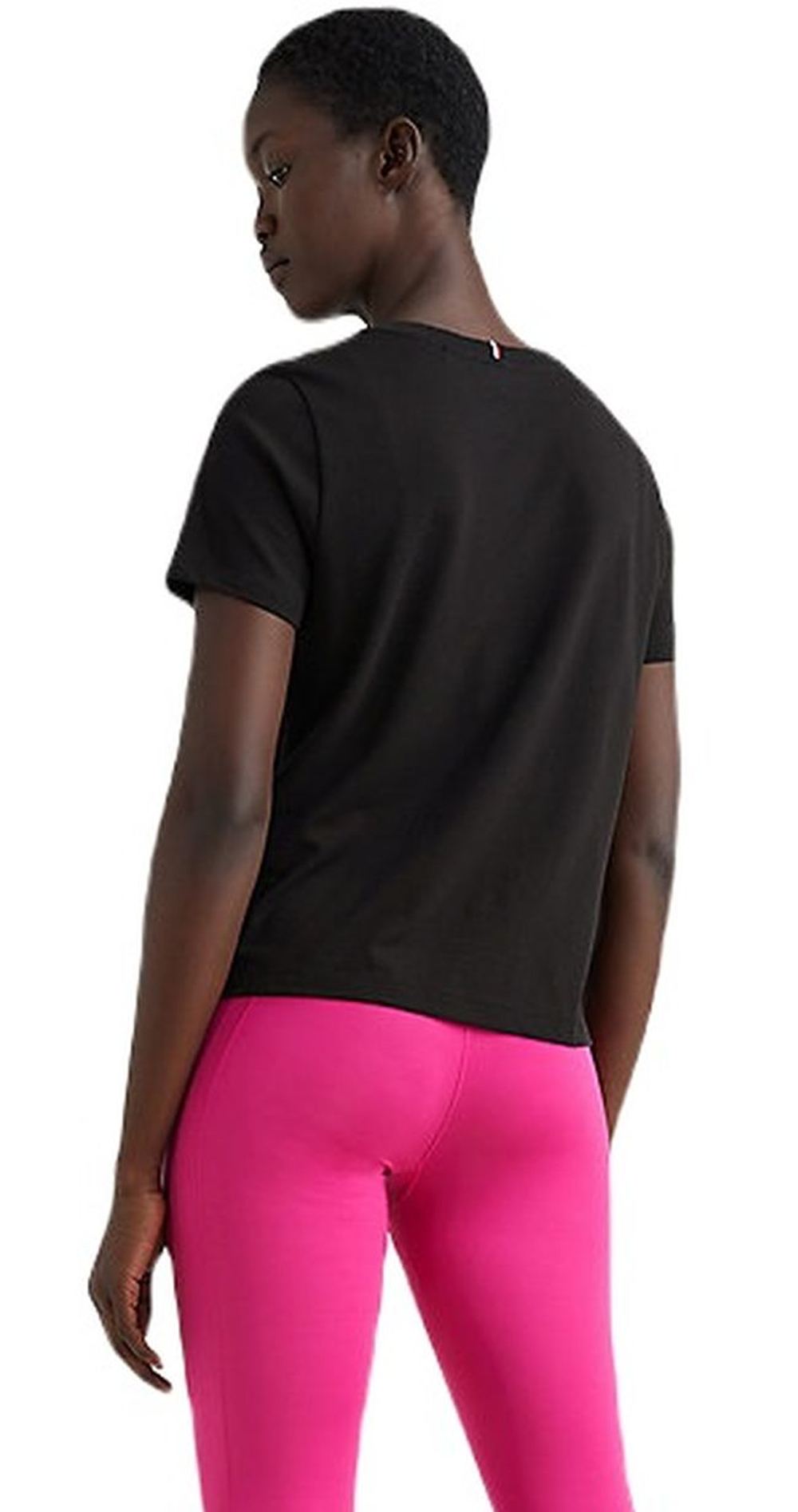 Женская теннисная футболка Tommy Hilfiger Performance Mesh Tee - black