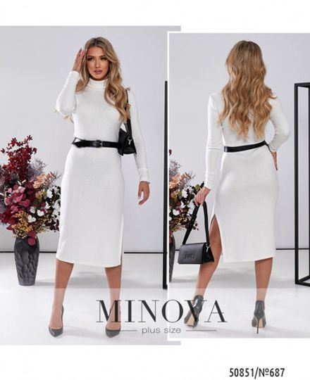 Платье 687-молочный Minova Фото 1