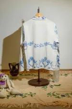 Рубашка Soeurs Blue Criss-Cross Shirt white