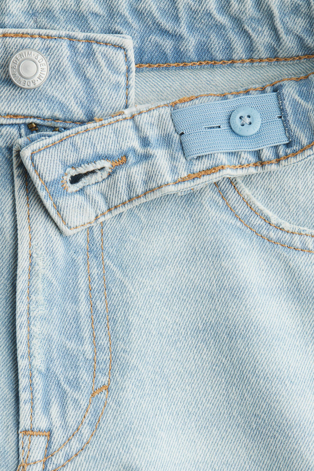 H&M Джинсы Baggy Fit, голубой