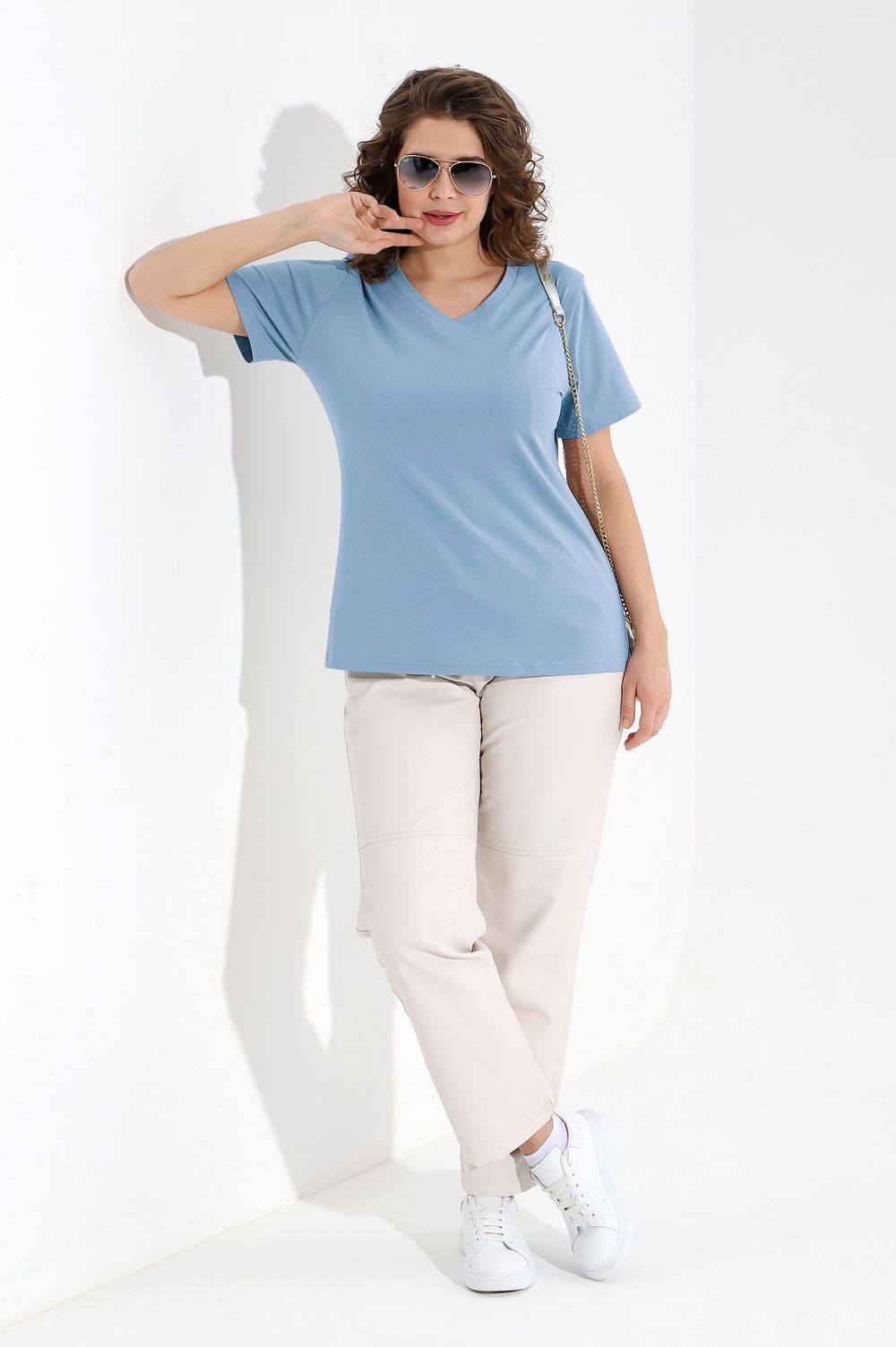 Футболка Базис-5 Виотекс ГОЛУБОЙ