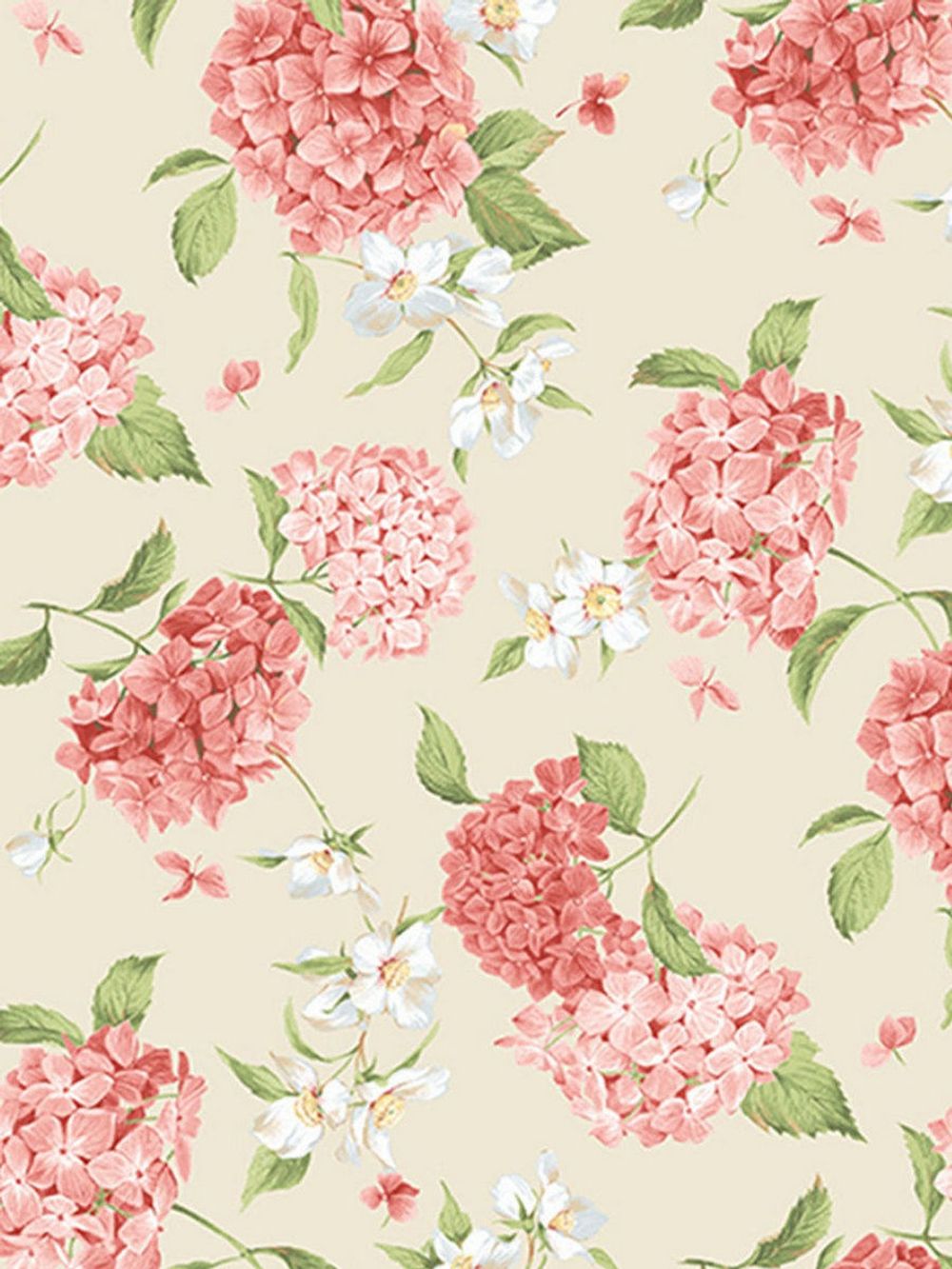 Простынь на резинке Сказка "Гортензия" 120х200 см, перкаль