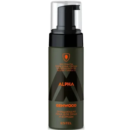 ESTEL Пенка для лица и бороды ALPHA GENWOOD, 150 мл