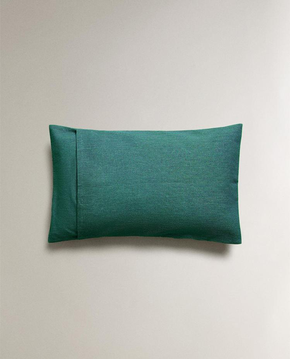 ZARA HOME ОДНОТОННАЯ НАВОЛОЧКА, БИРЮЗОВЫЙ